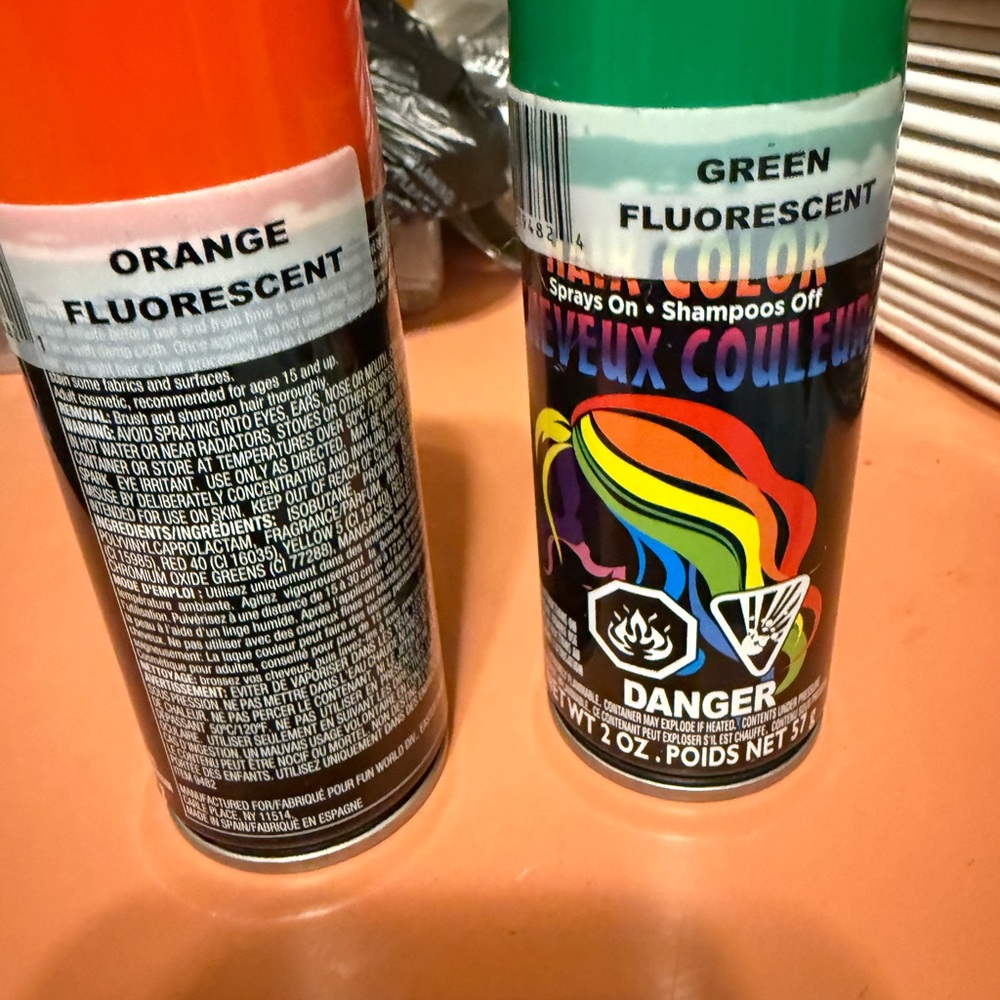 Fluorescent Hair Color Spray Duo